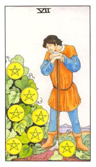 SEVEN OF PENTACLES