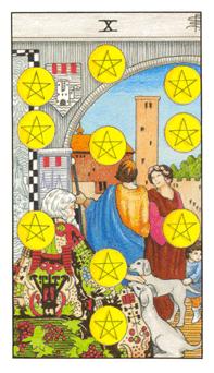 THE TEN OF PENTACLES